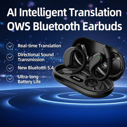 Open-Ear Bluetooth Earbuds with AI Translation