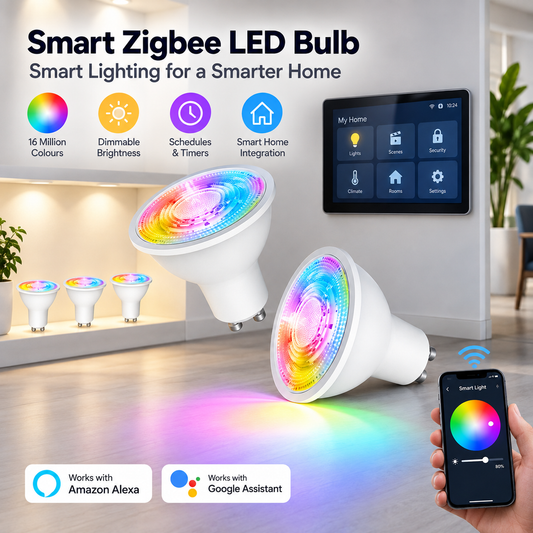 ZigBee GU10 Smart RGB LED Bulb with App Control