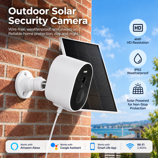 4MP Solar WiFi Outdoor Security Camera