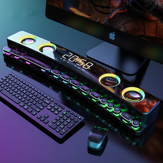 RGB Bluetooth Gaming Soundbar with Stereo Bass