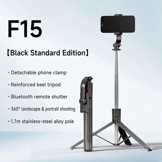 AI Face Tracking Selfie Stick Tripod with Bluetooth Remote