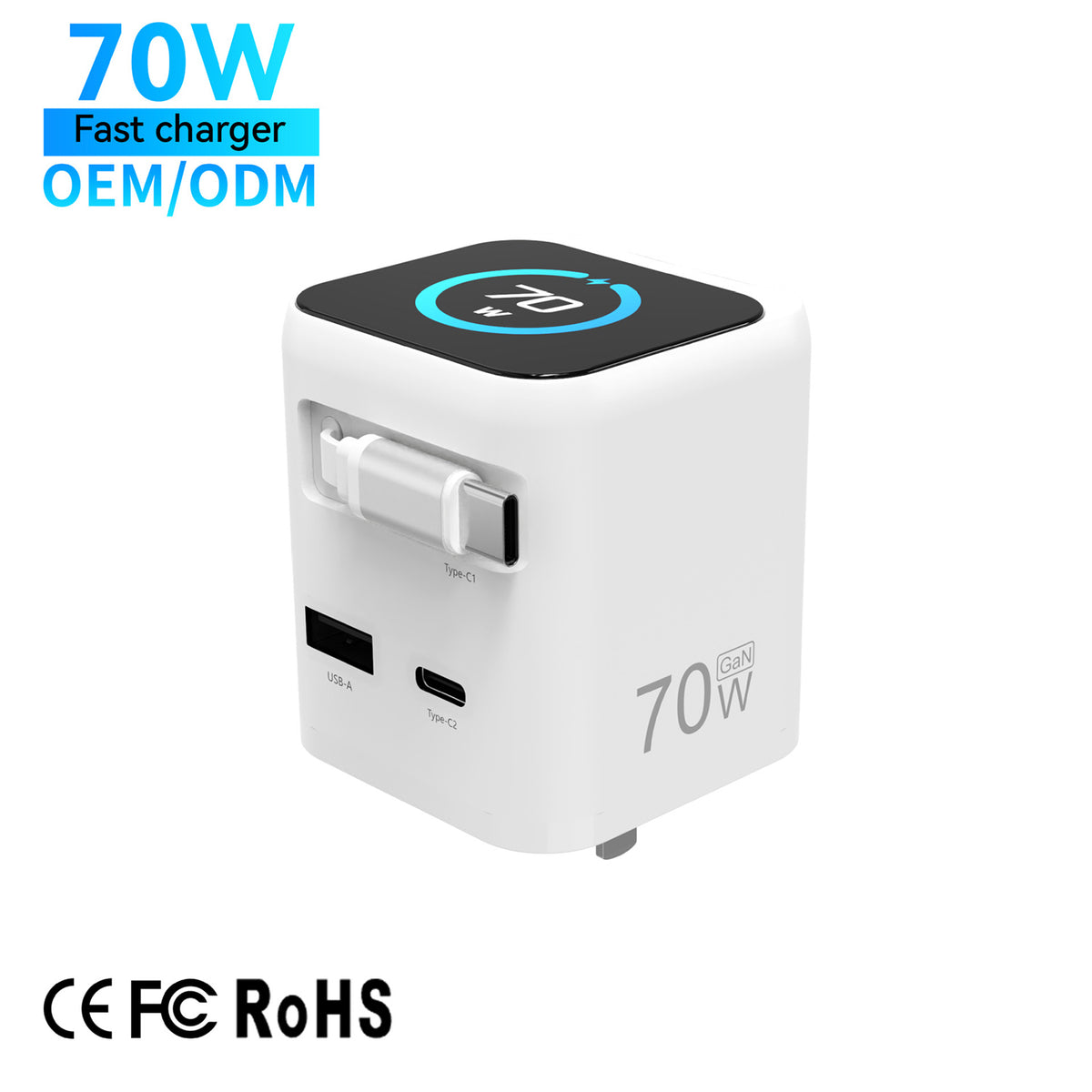 Touchscreen Charger with Digital Display