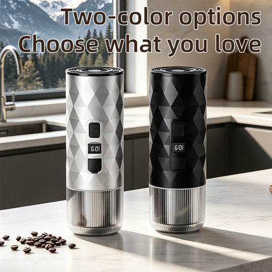 Portable capsule coffee machine