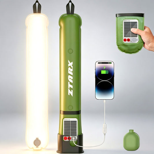 New Outdoor Solar-Powered Inflatable Air-Column Light