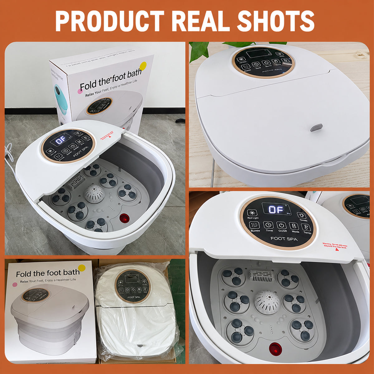 Foldable Foot Bath with Constant Temperature Heating
