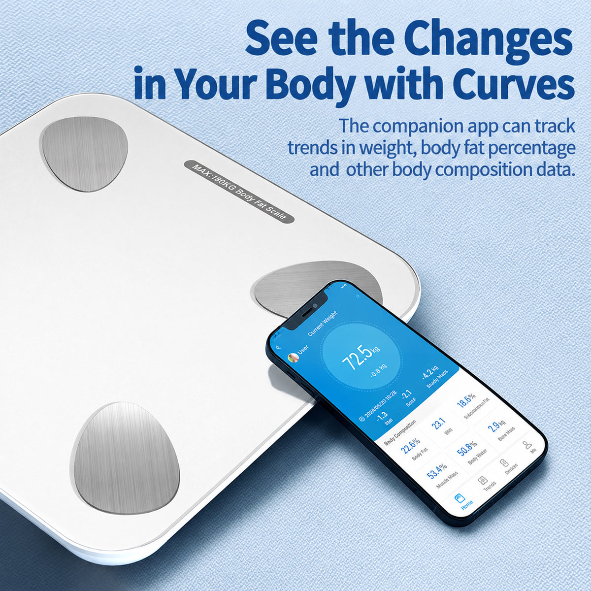 Smart Bluetooth Body Fat Scale