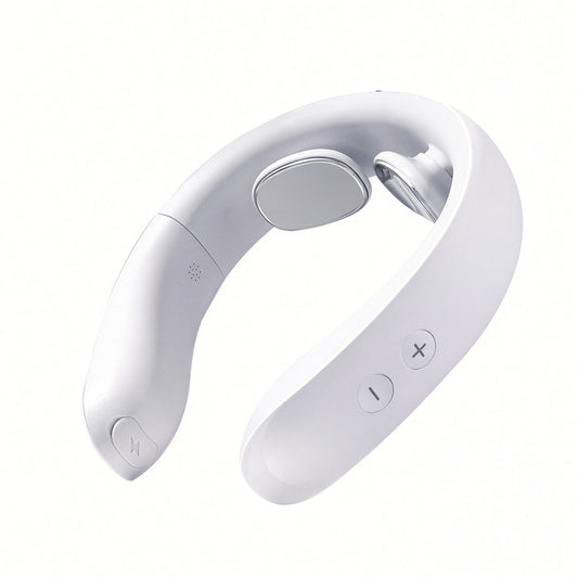 Smart Neck Massager with Heat & EMS Pulse – Compact