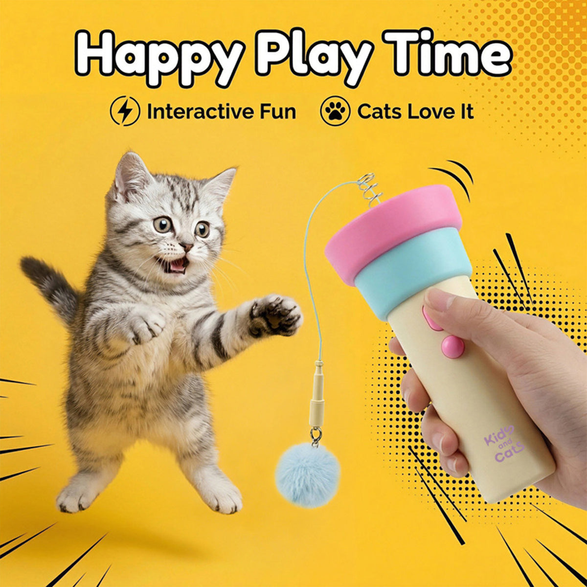 Electric cat-fishing toy