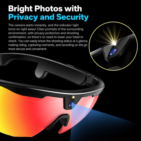 AI Smart Glasses with Camera & Bluetooth Calling