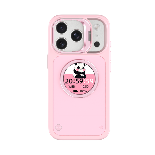 Smart Phone Case with 1.52" AMOLED Display, Bluetooth 6.0, Custom Wallpaper & Message Notifications, IP67 Waterproof, Magnetic Charging, for iPhone 13–17 Series