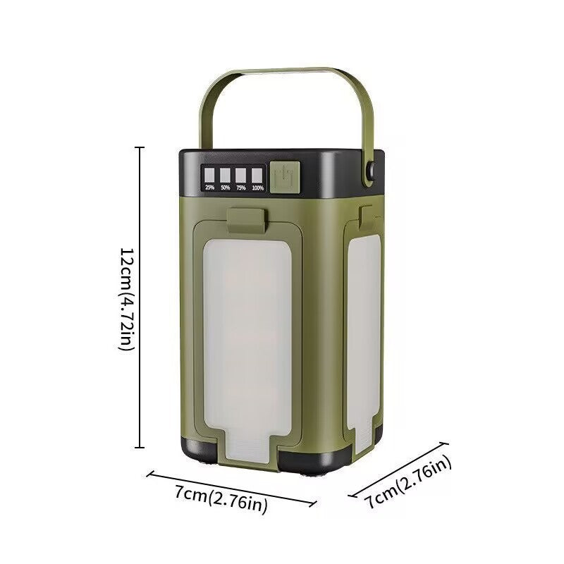 Solar Camping Lantern – Foldable LED Tent Light & Hook