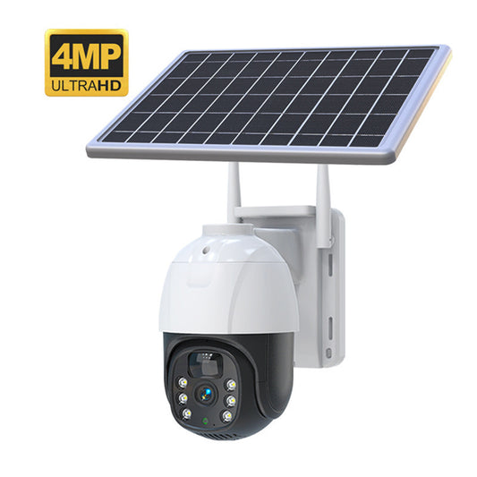 Solar-powered night-vision camera