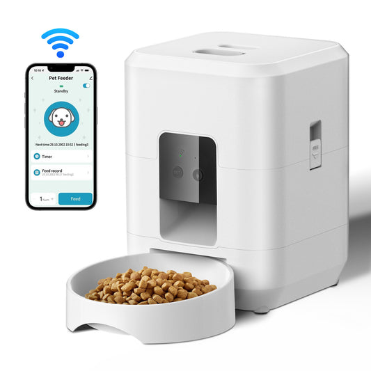 Smart Wi-Fi Pet Feeder with Scheduled and Portion-Controlled Feeding