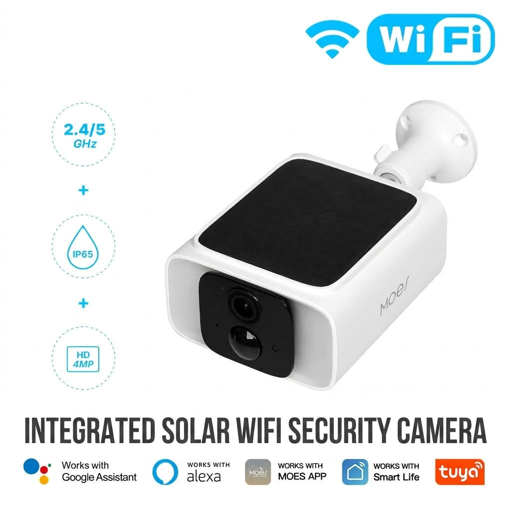 4MP Solar WiFi Security Camera with Night Vision