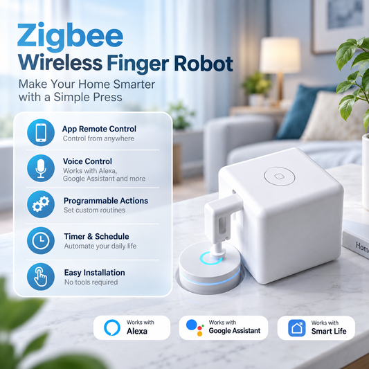 ZigBee Smart Fingerbot with App & Voice Control