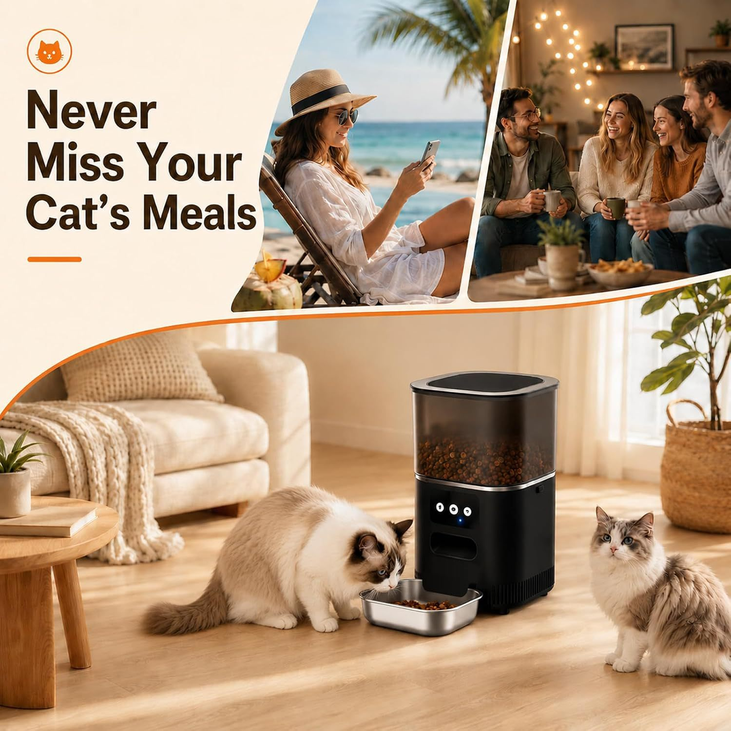 Mini WiFi Smart Plug, App Remote & Voice Control for Alexa Google Home, Timer Schedule Smart Socket, 2.4GHz WiFi Only