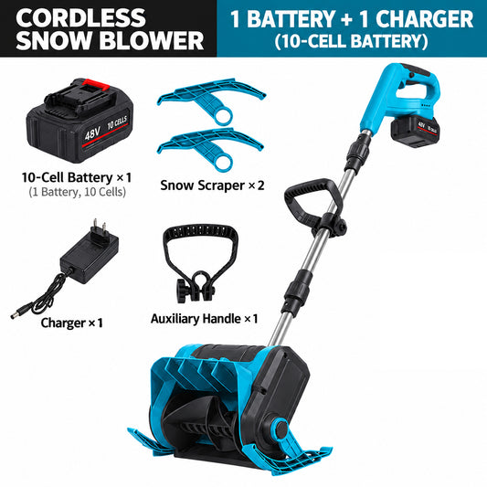 Electric walk-behind snow blower