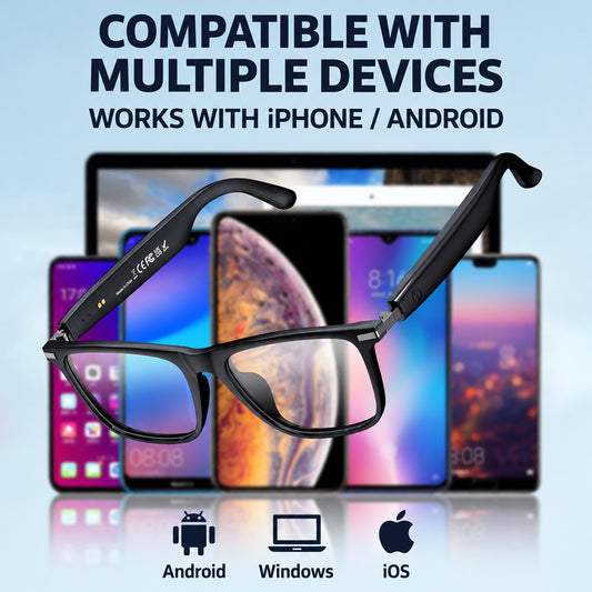Smart Bluetooth Glasses with AI Translation