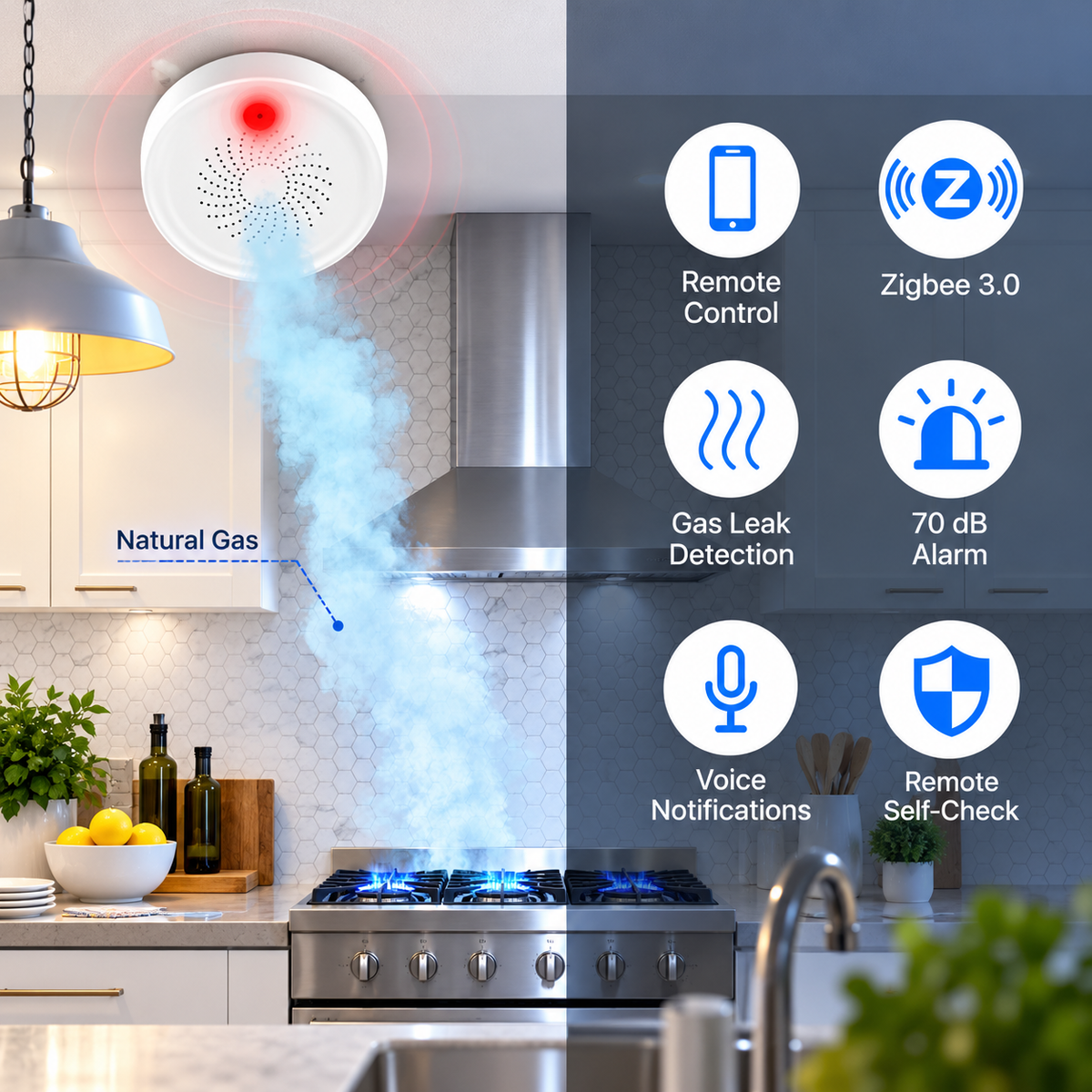 ZigBee Smart Natural Gas Leak Detector