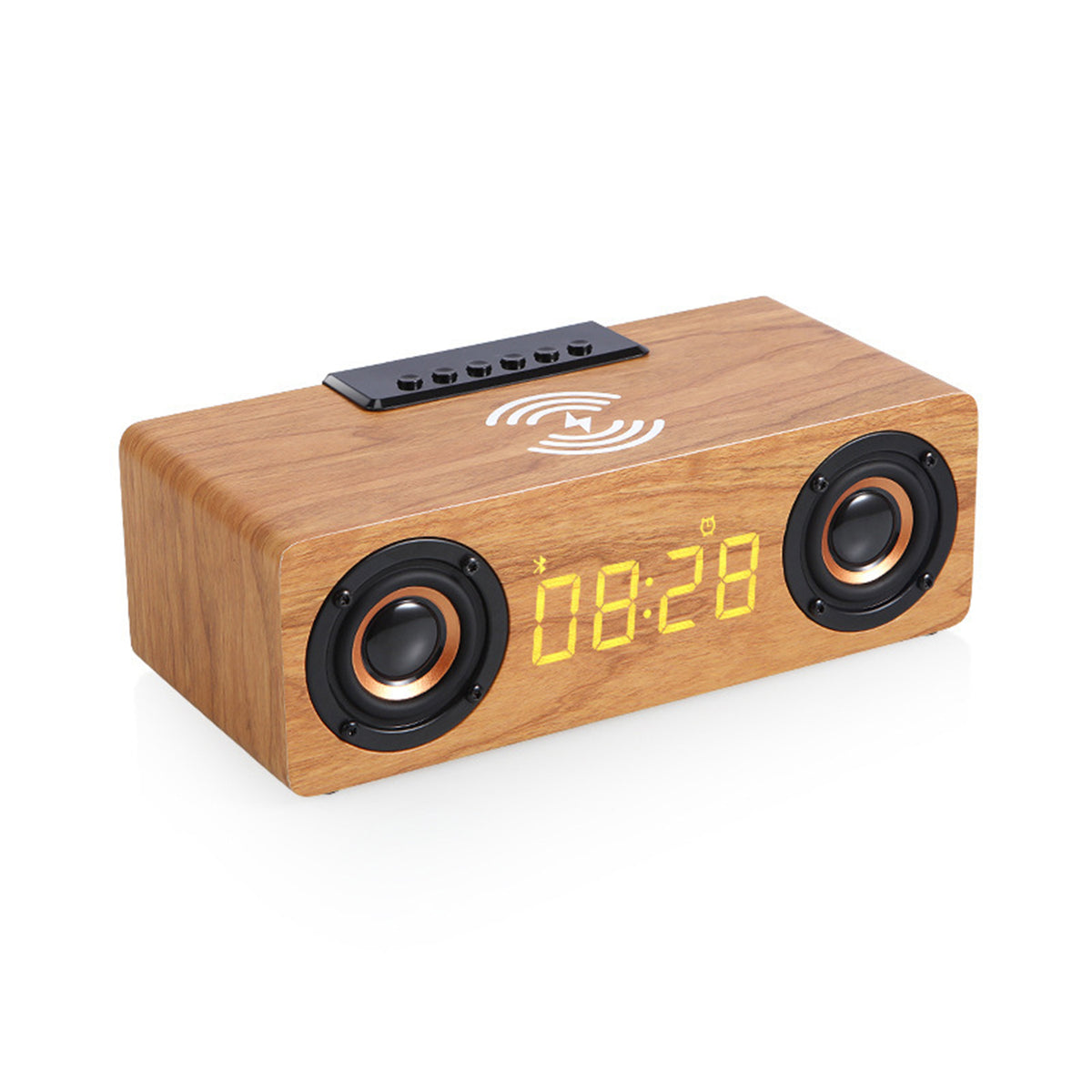 Wooden Bluetooth Speaker with Wireless Charging