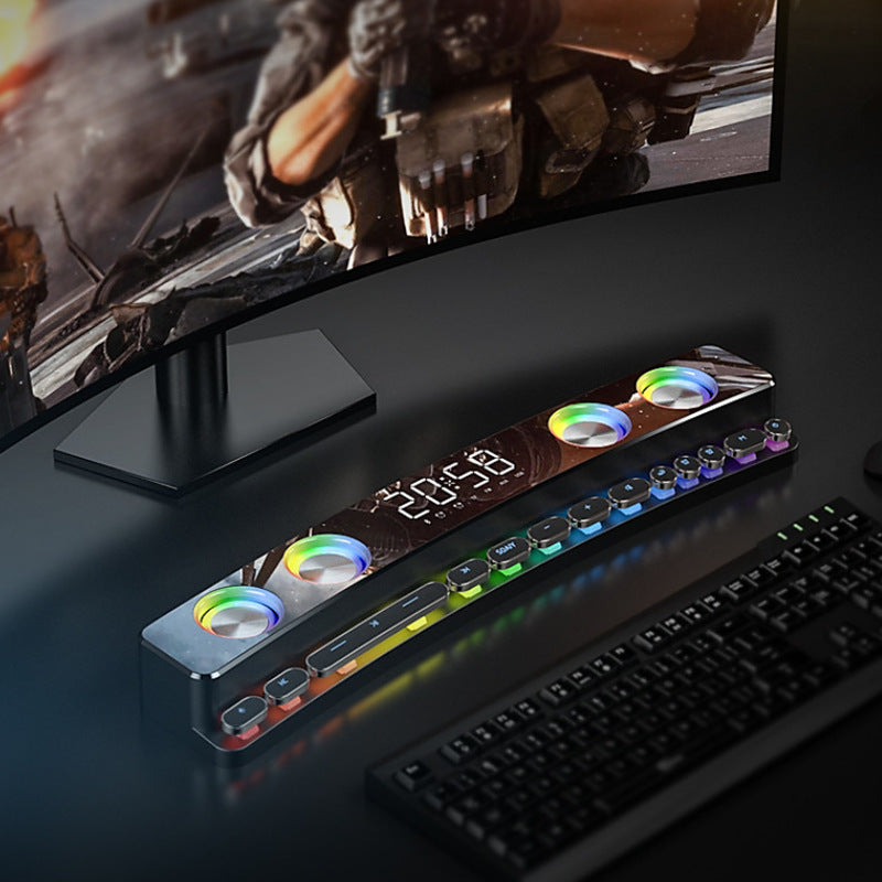 RGB Bluetooth Gaming Soundbar with Stereo Bass