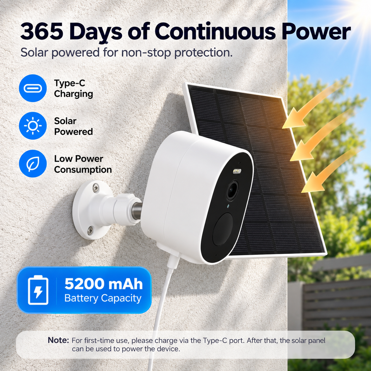 4MP Solar WiFi Outdoor Security Camera