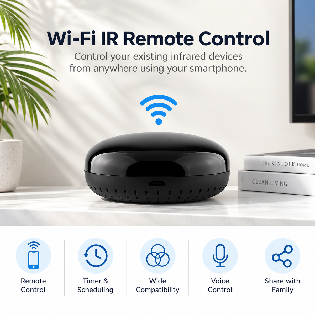 WiFi Smart IR Universal Remote with App & Voice