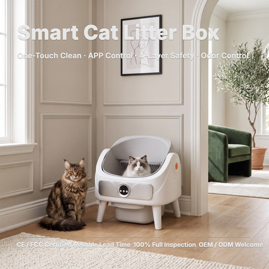 Automatic Cat Litter Box Semi-Open Smart