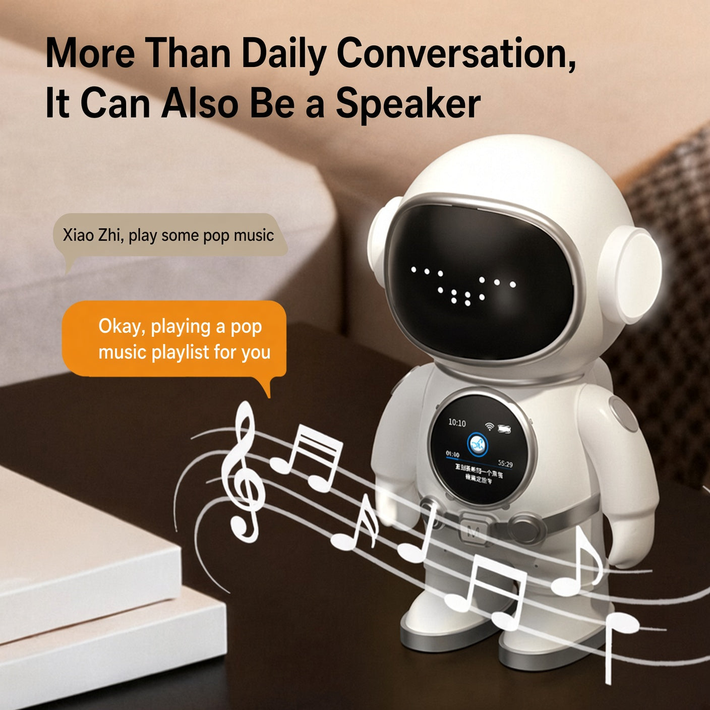AI Chat Companion Speaker – WiFi Talk & Bluetooth Music