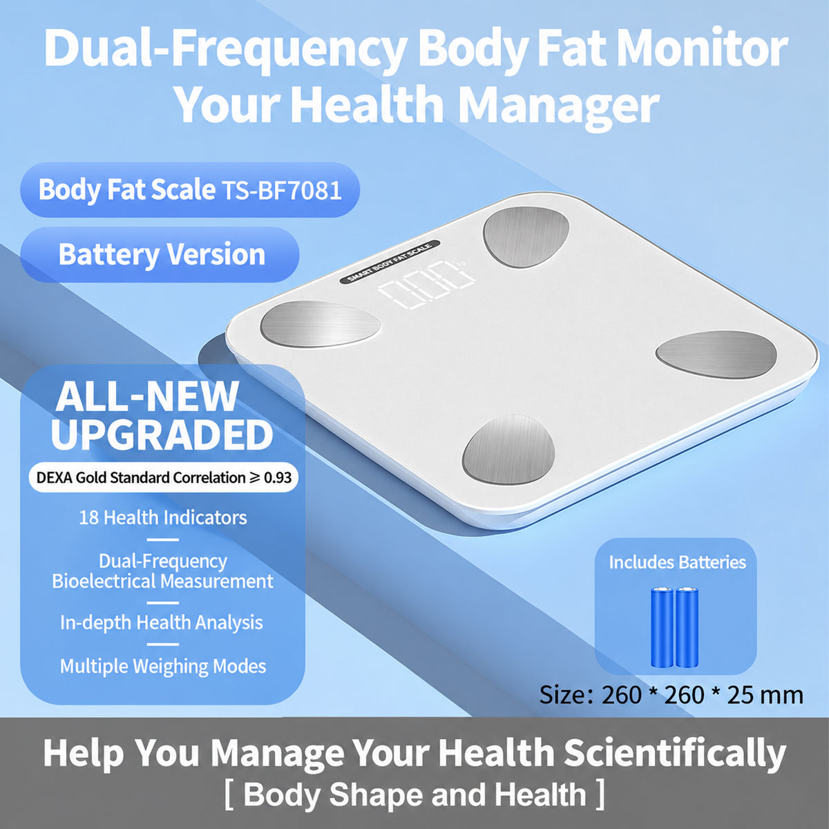 Smart Bluetooth Body Fat Scale