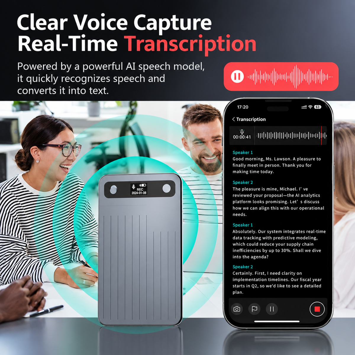 AI Voice Recorder with Transcription & Summary