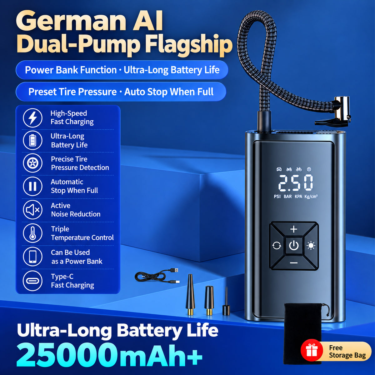 Portable Car Tire Inflator