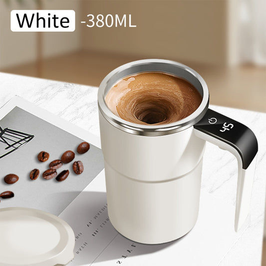 Self-stirring coffee mug