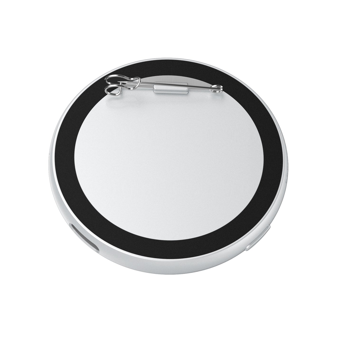 Portable Digital E‑Badge Customizable Picture Display Rechargeable Round E‑Badge for Collection & Gift
