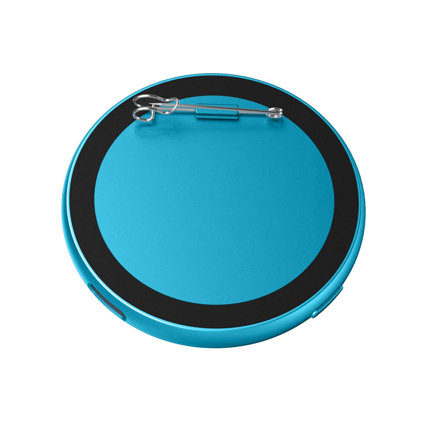 Portable Digital E‑Badge Customizable Picture Display Rechargeable Round E‑Badge for Collection & Gift