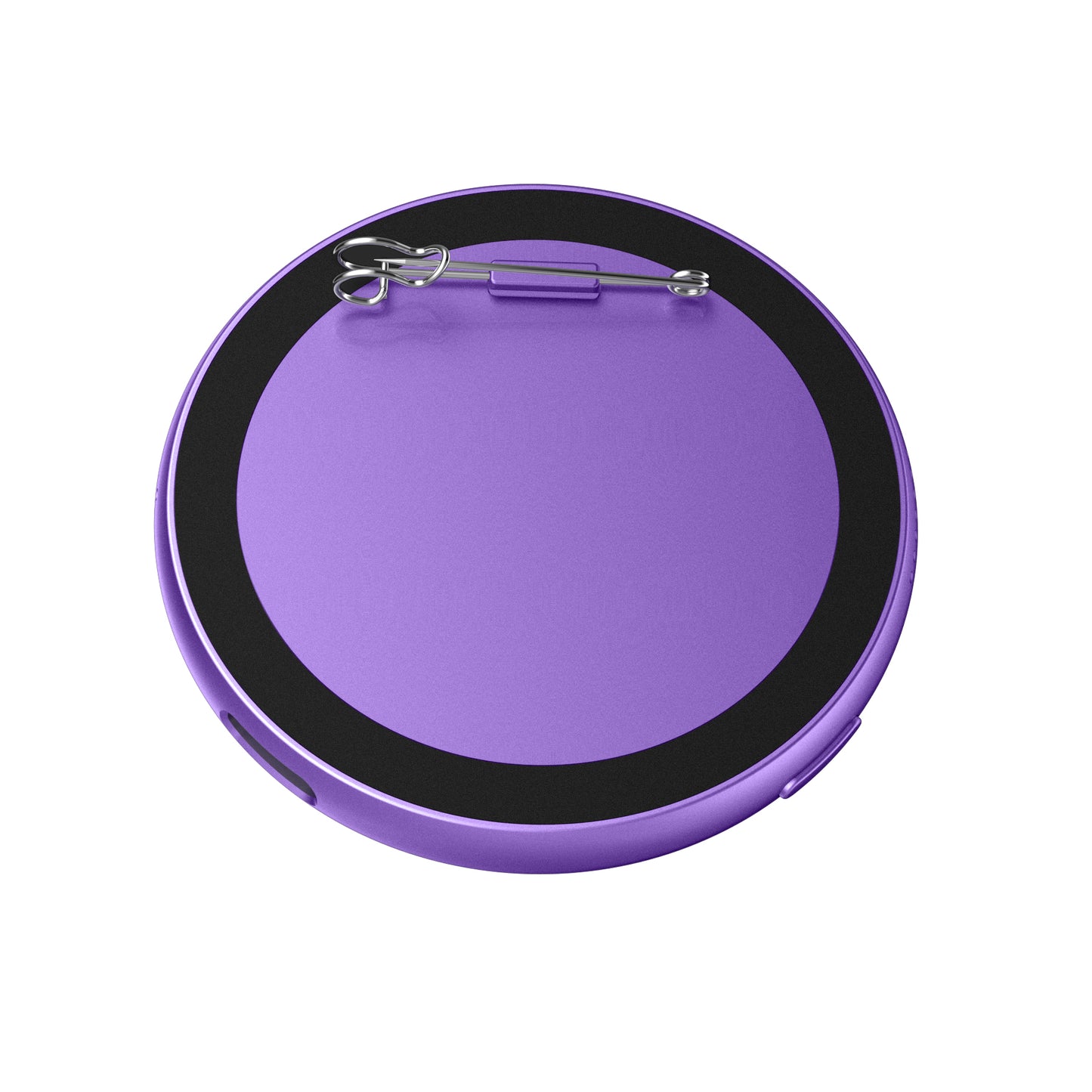 Portable Digital E‑Badge Customizable Picture Display Rechargeable Round E‑Badge for Collection & Gift