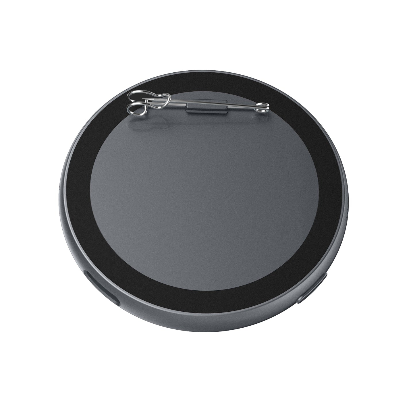 Portable Digital E‑Badge Customizable Picture Display Rechargeable Round E‑Badge for Collection & Gift