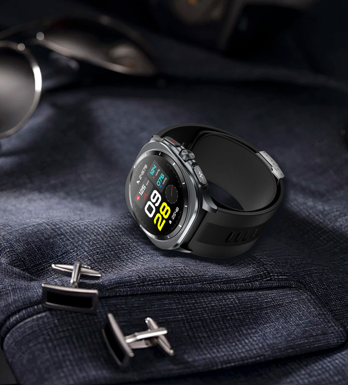 Smart Watch with Bluetooth Calling, NFC & Health Tracking