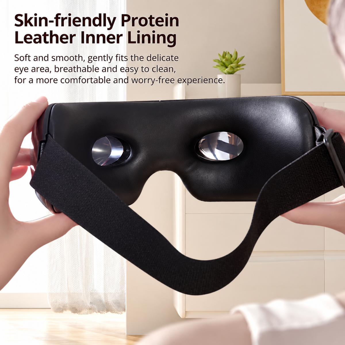 Heated Eye Massager with Air Compression & Bluetooth