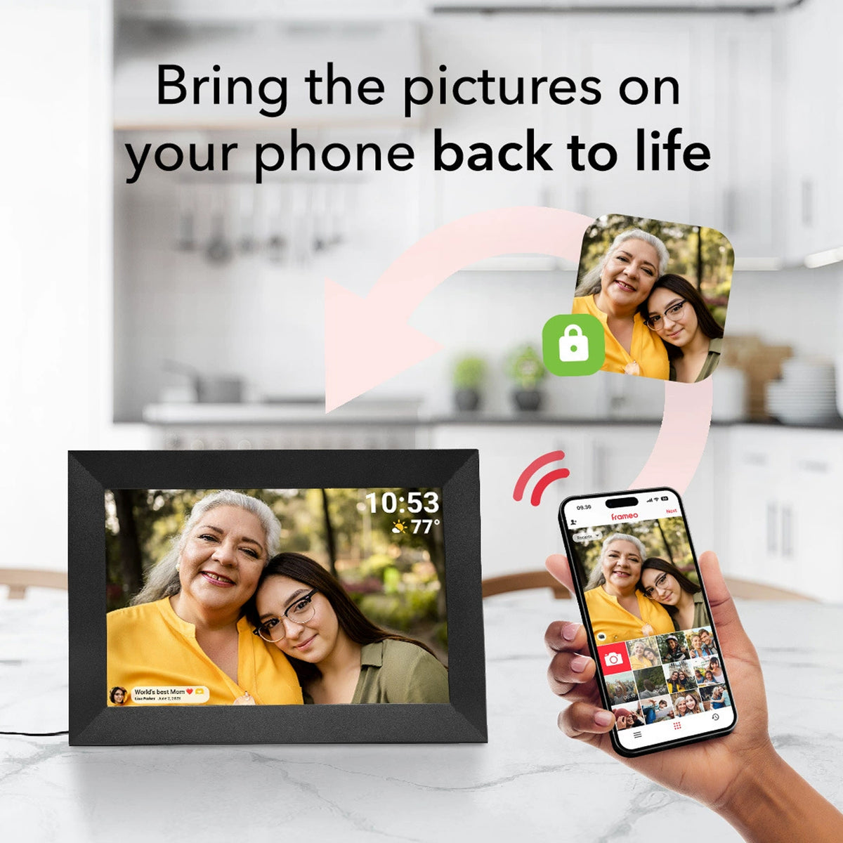 10.1-inch HD IPS Digital Cloud Photo Frame
