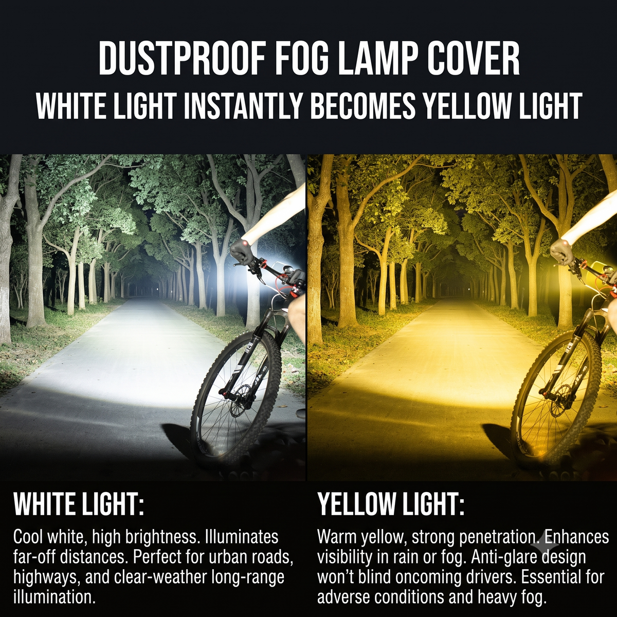 Rechargeable Bike Light with Wireless Remote