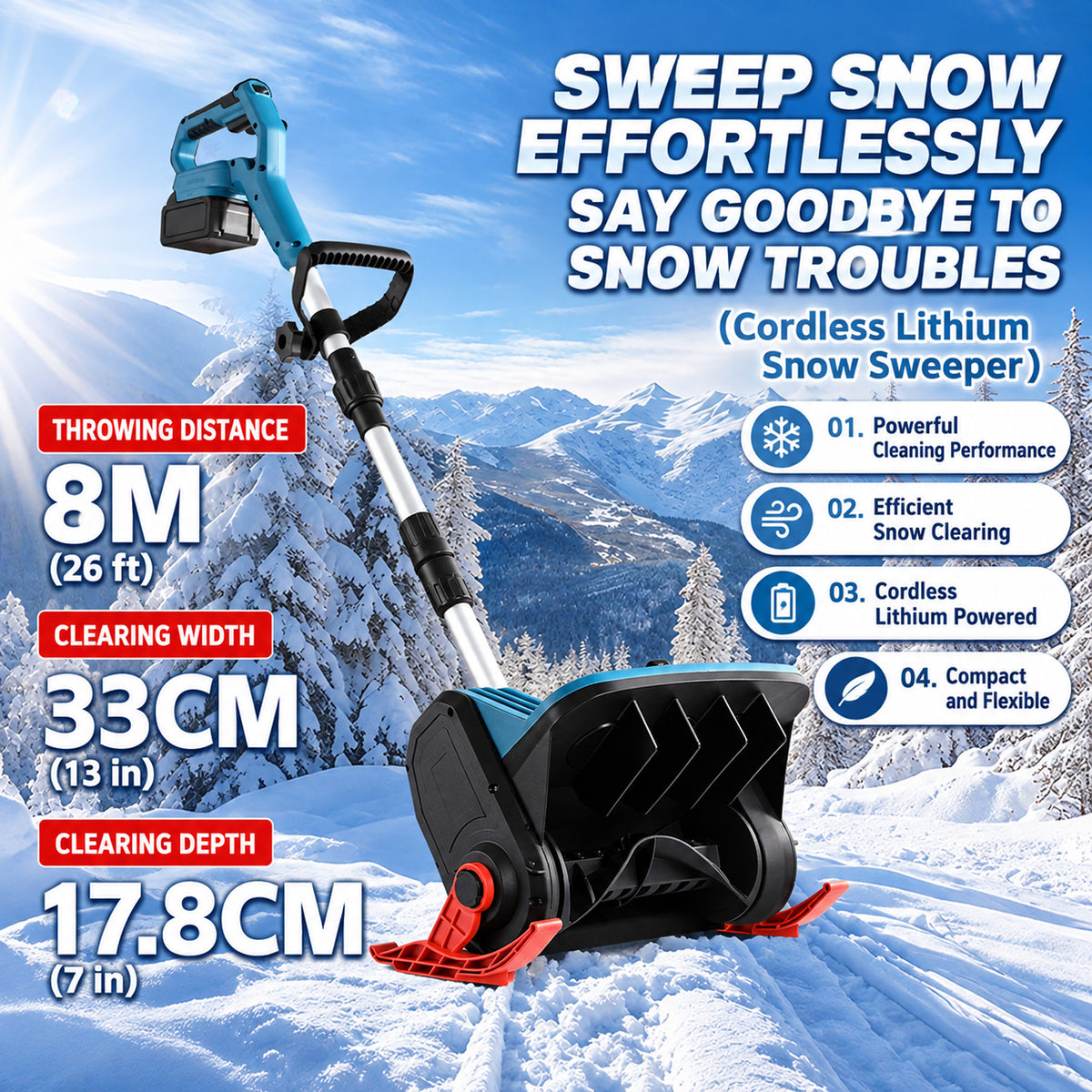 Cordless Lithium-Ion Snow Blower