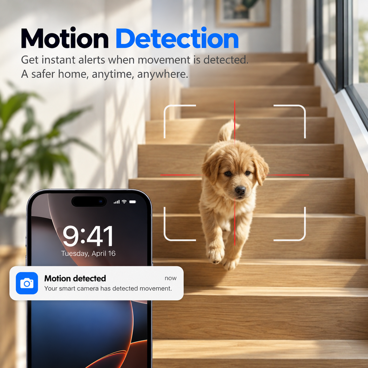 4MP WiFi 6 Dual Lens 360° Indoor Security Camera