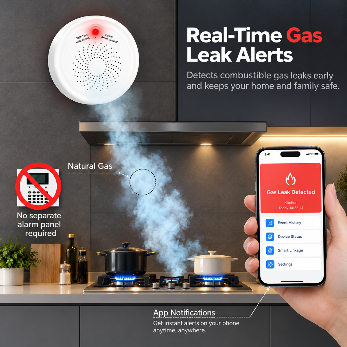 ZigBee Smart Natural Gas Leak Detector