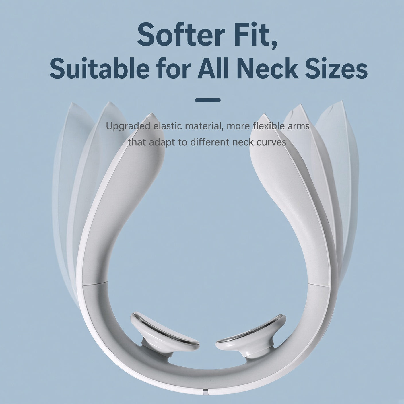 Smart Neck Massager with Heat & EMS Pulse – Compact