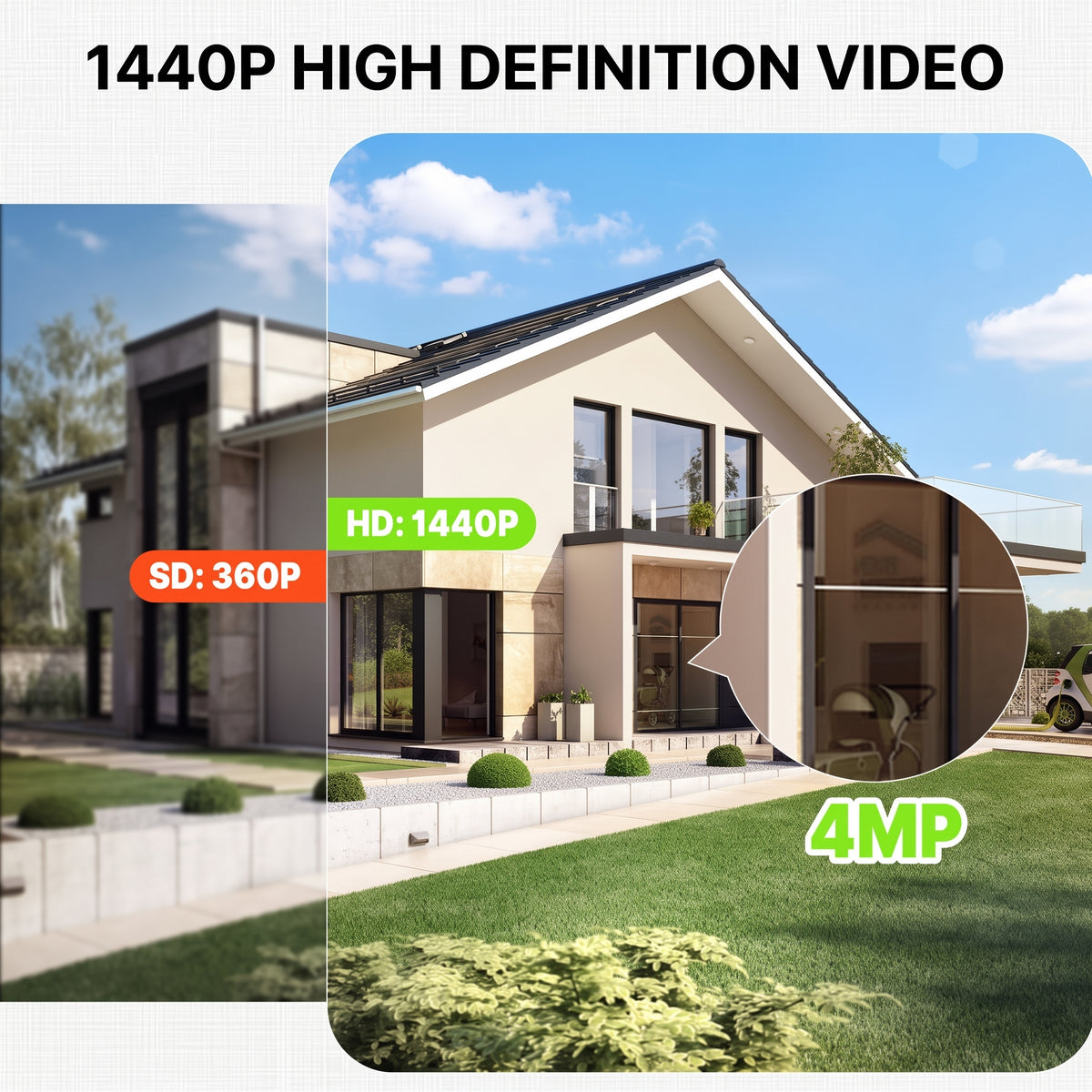 4MP Solar WiFi Security Camera with Night Vision