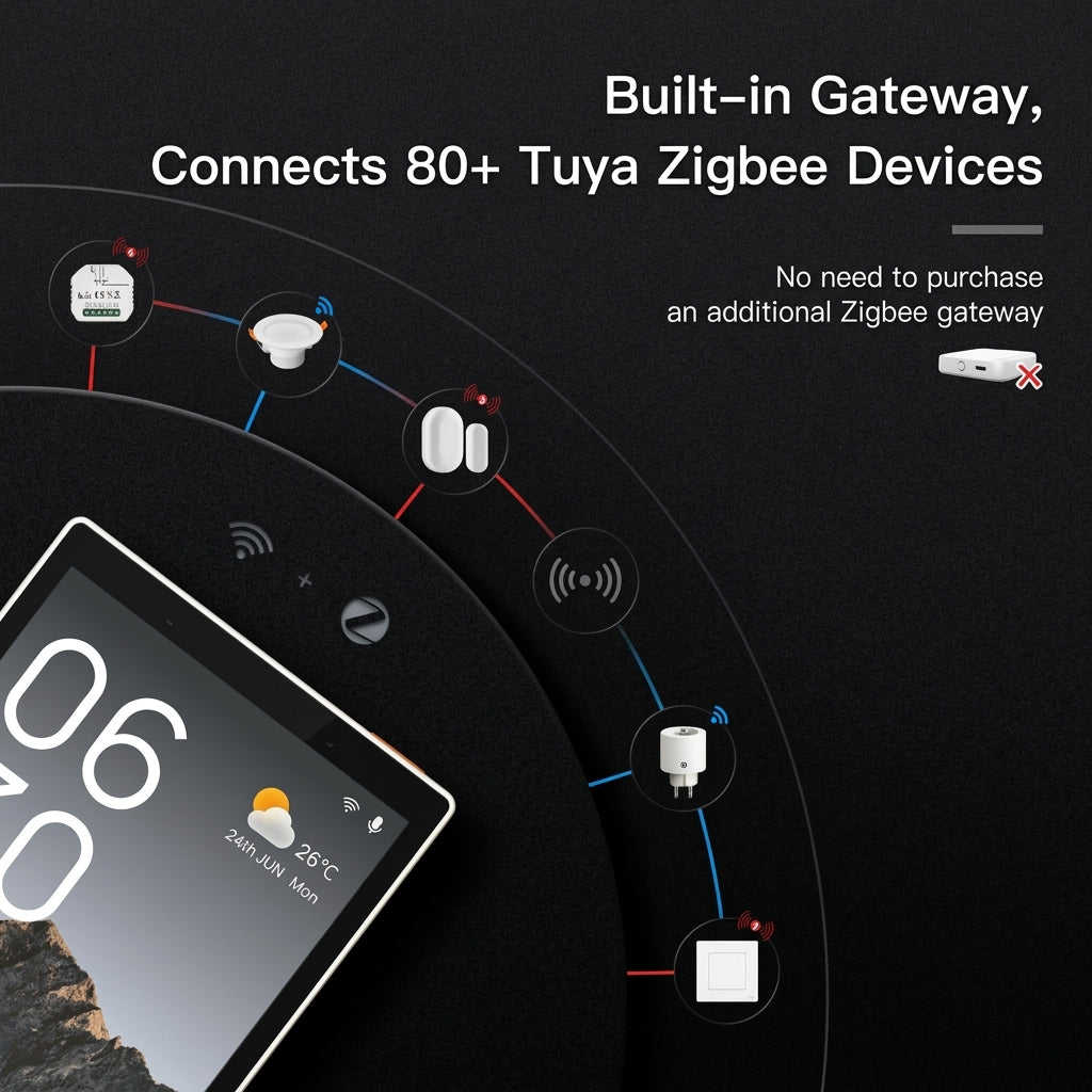 Tuya Smart Touch Screen Panel with Alexa/Zigbee