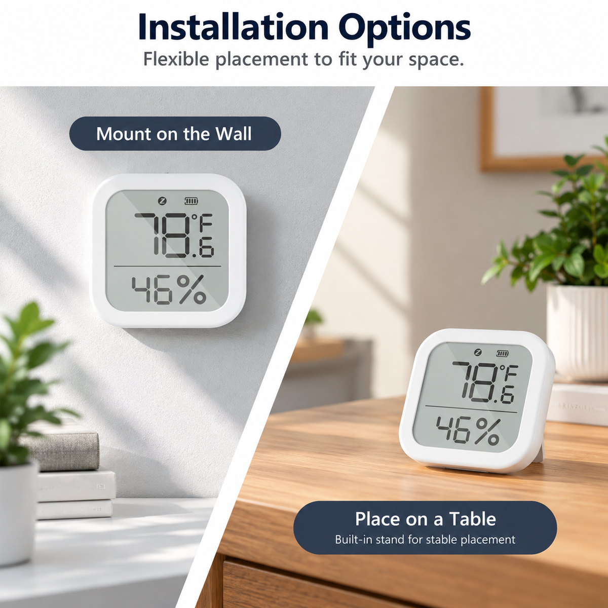 Zigbee Smart Temperature & Humidity Sensor