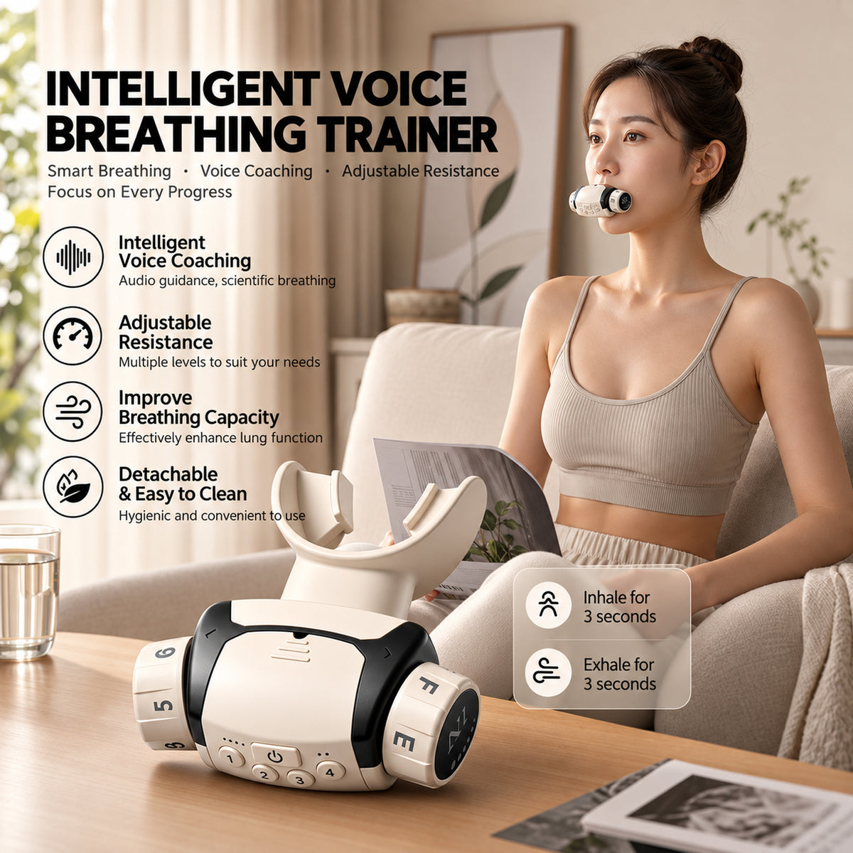 Smart Voice-Guided Respiratory Muscle Trainer