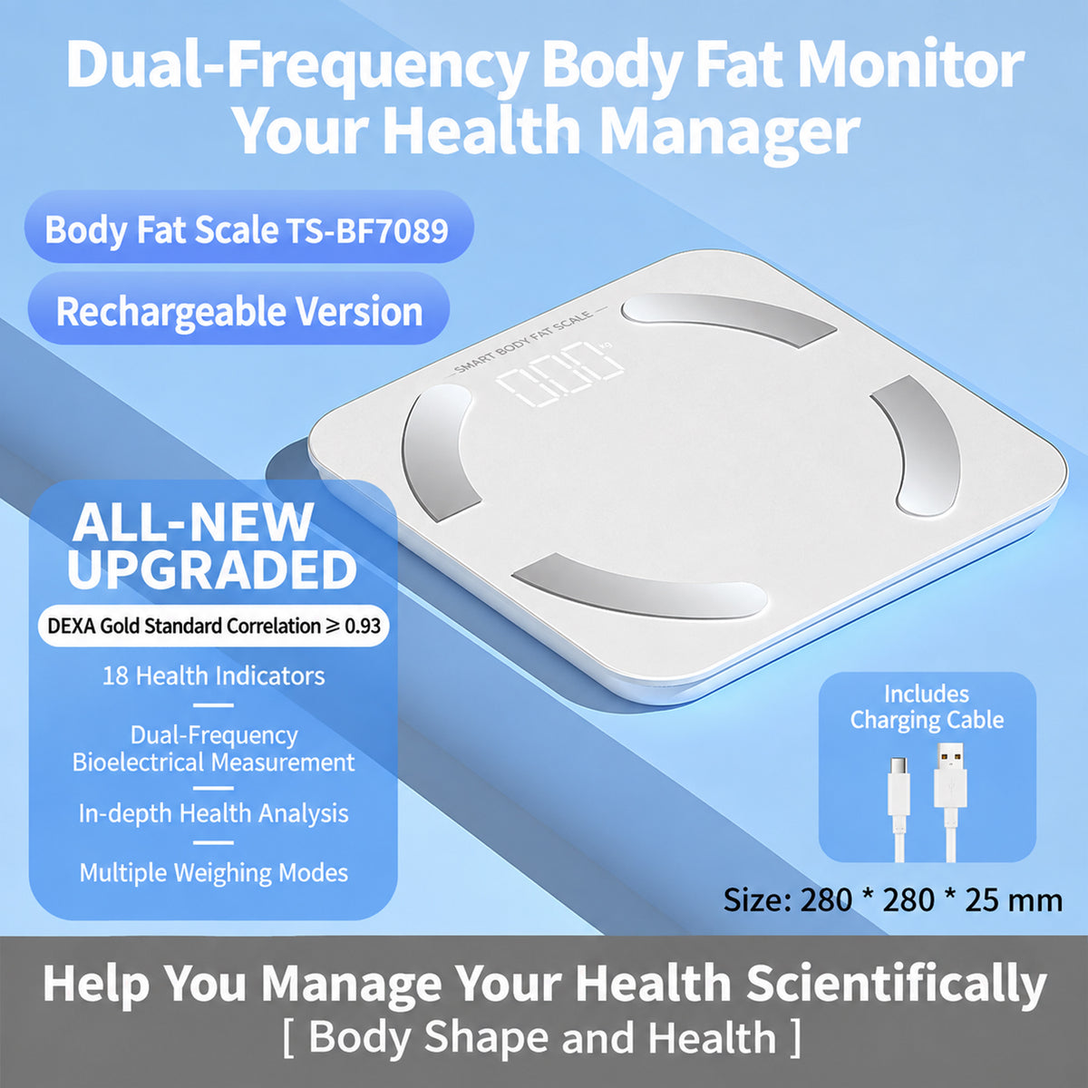Smart Bluetooth Body Fat Scale